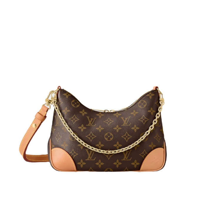 全新未使用 LouisVuitton/路易威登 经典黄牛角原色老花单肩斜挎