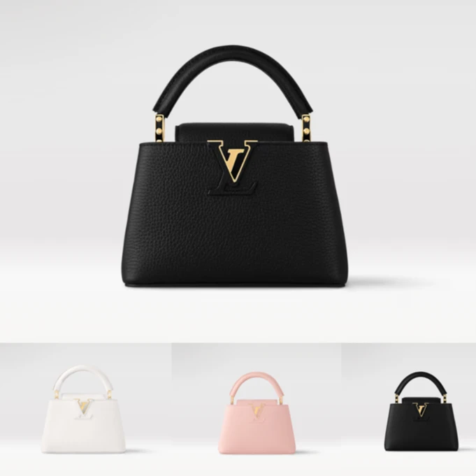 全新未使用 LouisVuitton/路易威登 卡普辛迷你单肩全皮包多色