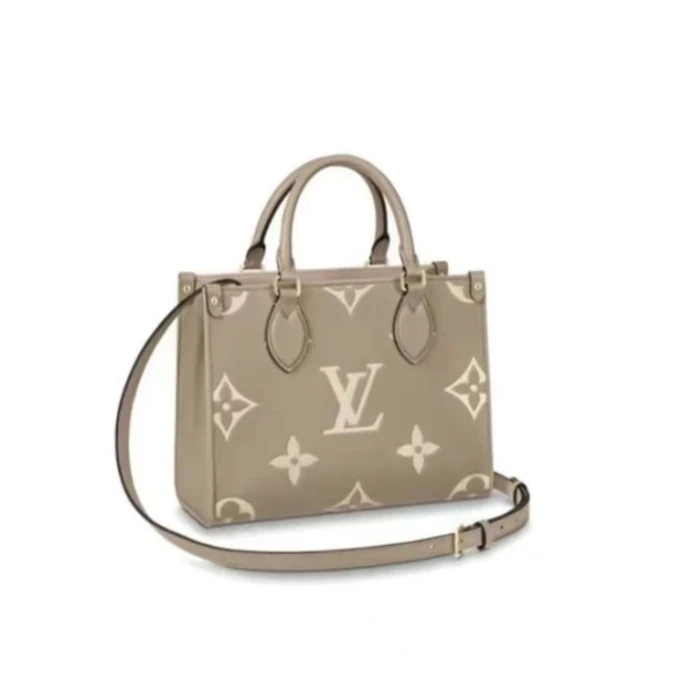 未使用 LouisVuitton/路易威登 ONTHEGO小号大象灰定金