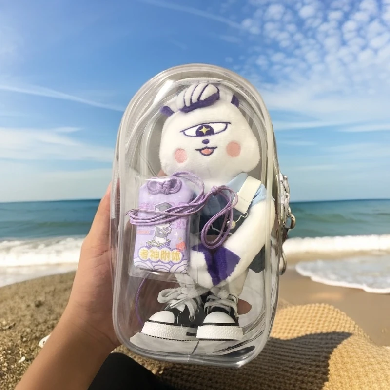 19cm南波小兔溜娃包少爷防尘包labubu外出包迪士尼玩偶娃娃收纳包