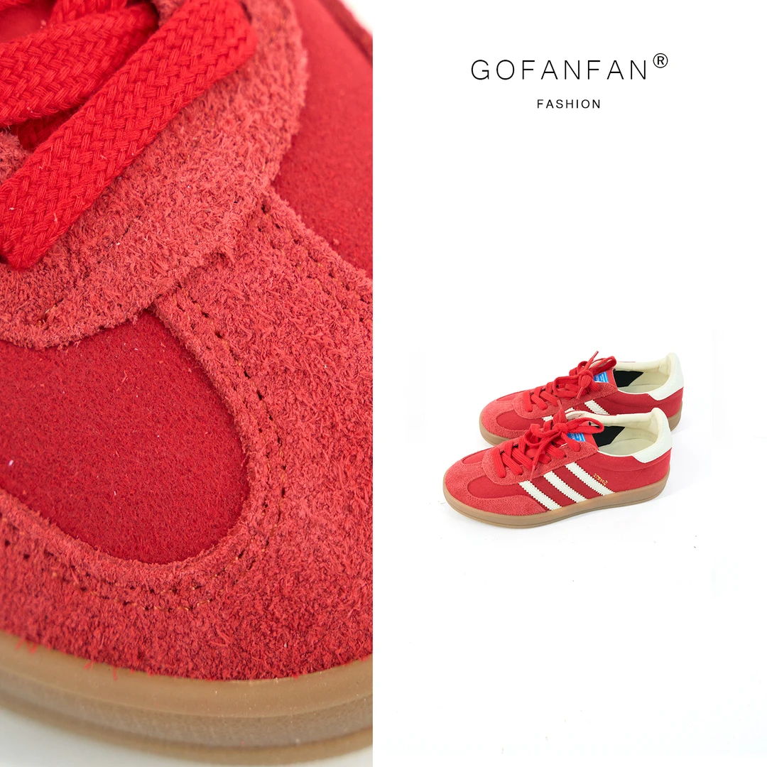 GFF STUFIO【小红鞋】红色德训鞋女秋季运动板鞋