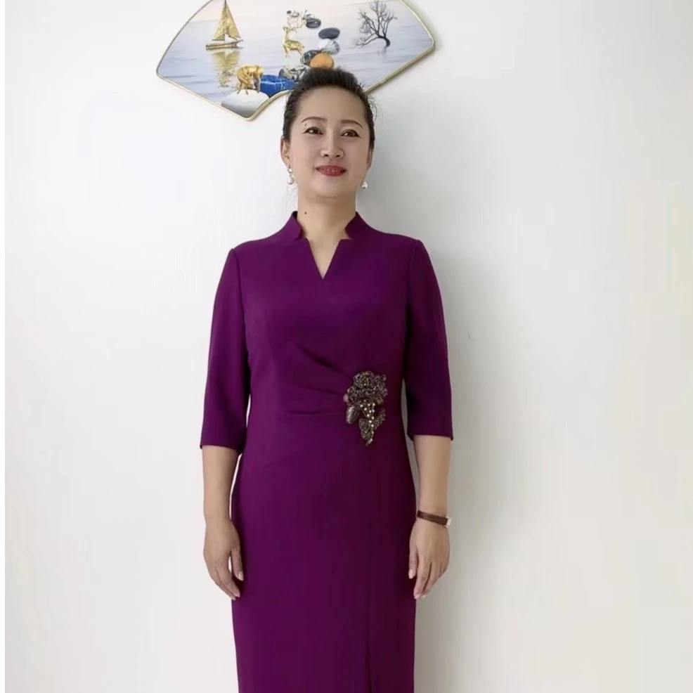 妈妈婚宴礼服时尚高贵敬酒服婚礼中国风气质优雅修身显瘦妈妈装