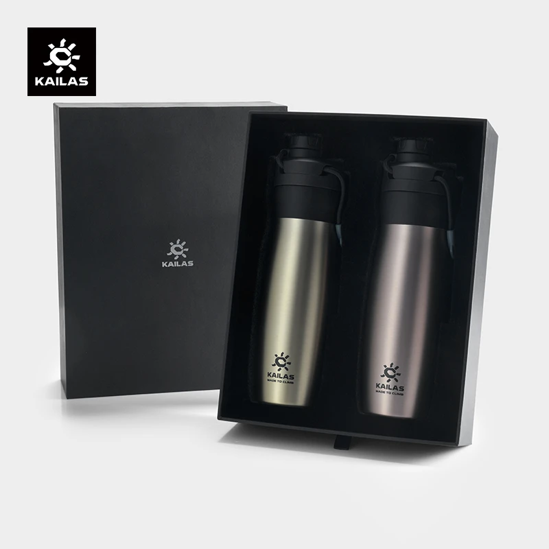 凯乐石Sports Bottle 450ml 高山保温杯礼盒2只装【会员积分购】