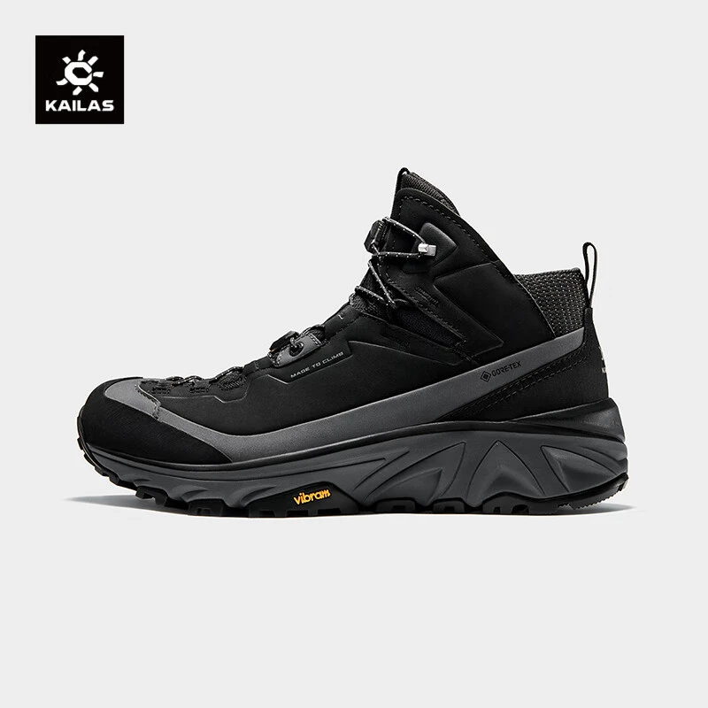 KAILAS凯乐石男款中高帮防水徒步鞋-王屋GTX户外牛皮防滑登山鞋