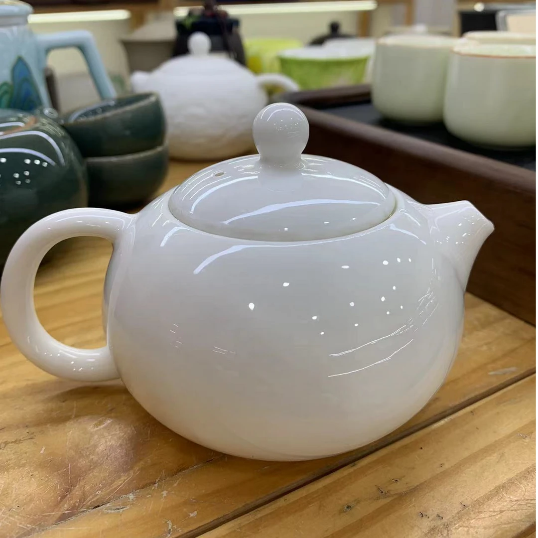 高端白瓷 西施壶泡茶壶