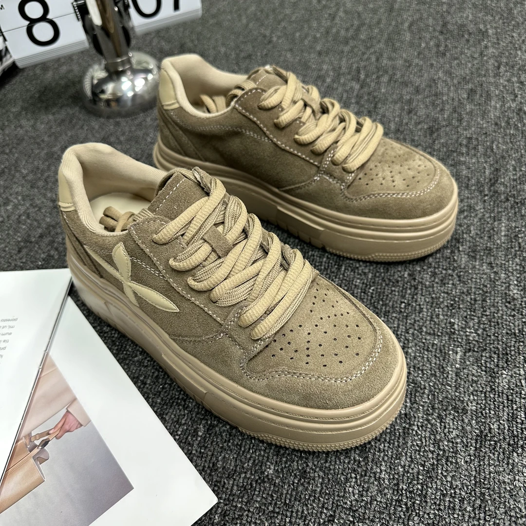 2025春季德训鞋女韩版厚底爆款百搭圆头板鞋 5078-28 高版