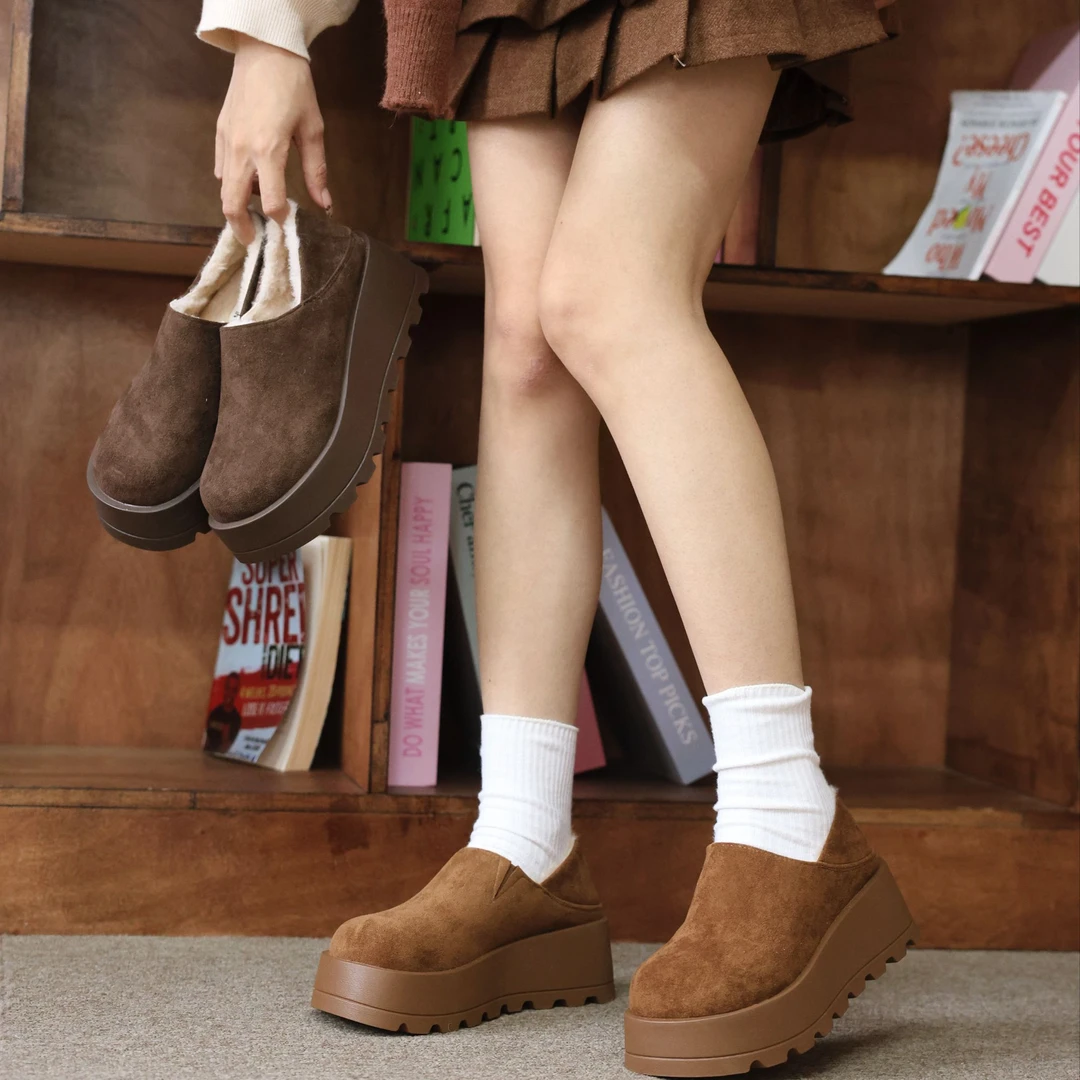 【心愿】2024冬季新款雪地靴加绒时尚保暖防滑休闲鞋 823-11