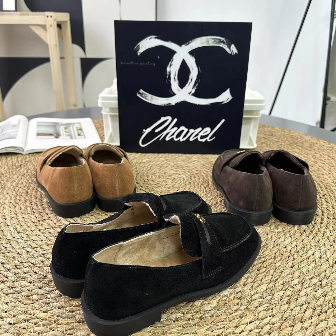 2024秋冬新款乐福鞋舒适百搭厚底加绒休闲时尚鞋 298-7