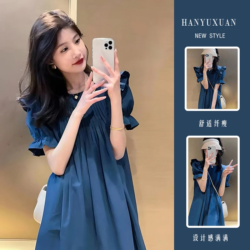 孕妇连衣裙夏款2023时尚新款孕妇裙子夏季薄款高级感孕妇夏装长裙