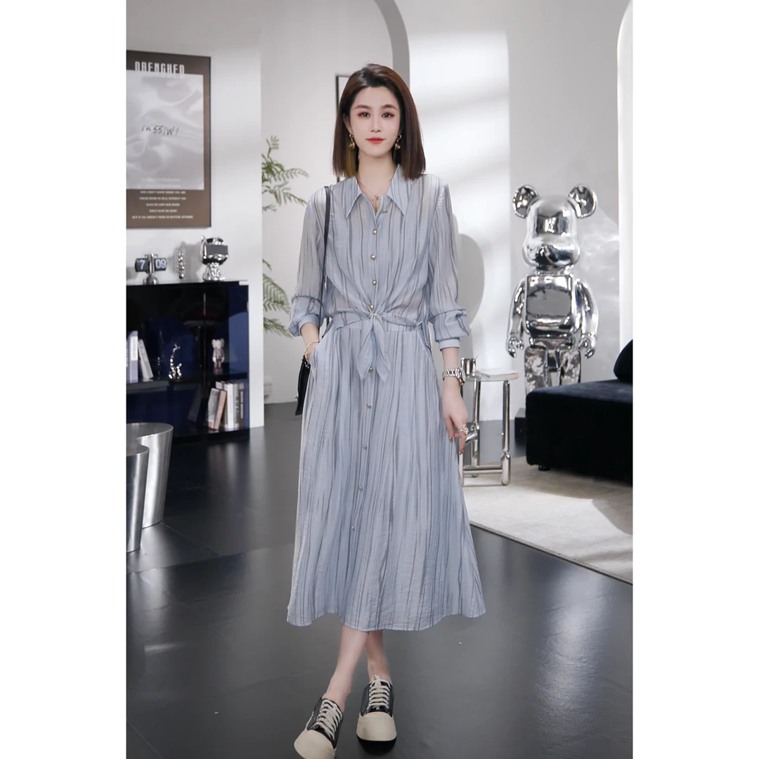 【Chanllete Meline】L时尚设计师款裙子两件套气质短裤套装CM-9247