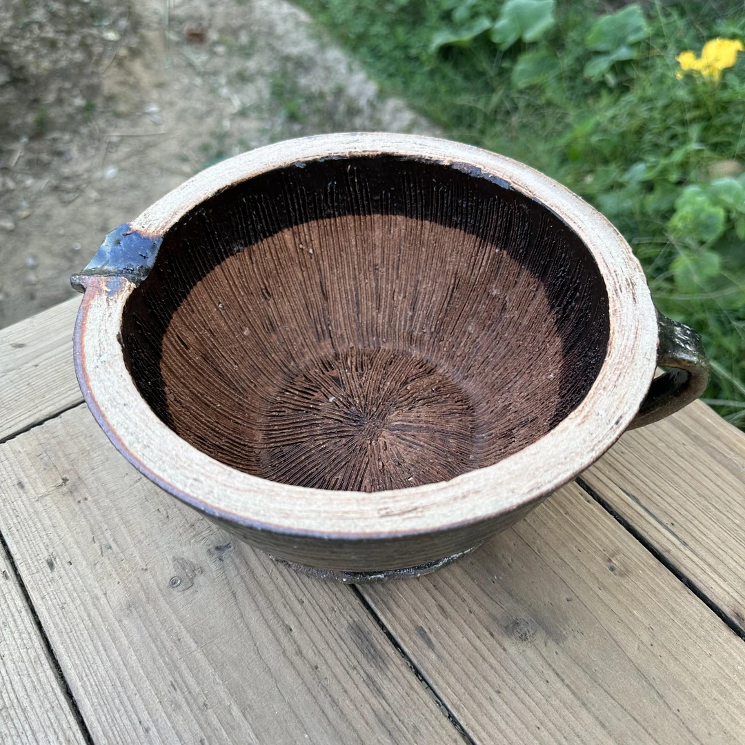 老式擂钵家用捣蒜器擂辣椒皮蛋擂茶钵婴儿研磨器磨米糊陶瓷捣碎器