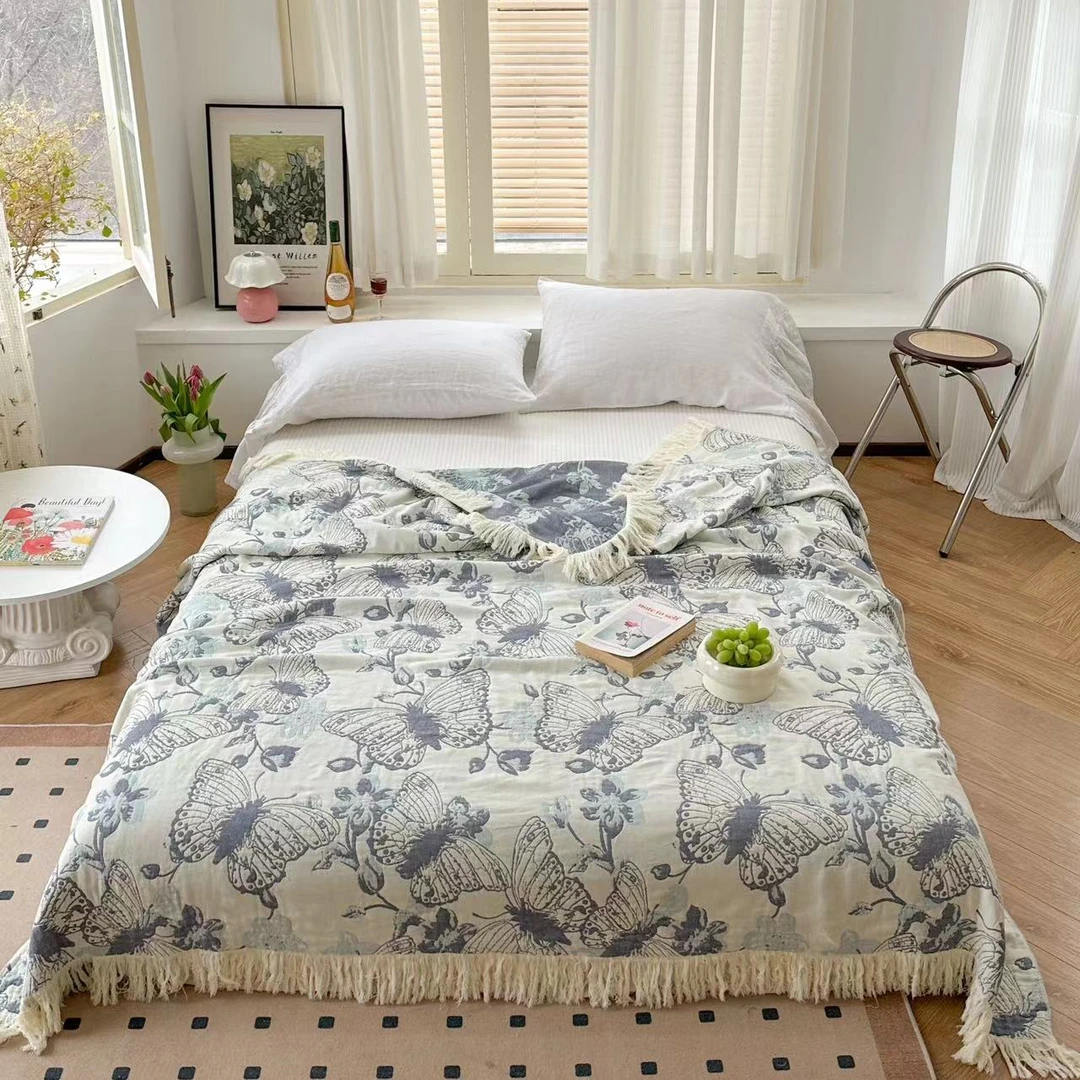 D家蝴蝶出口土耳其流苏毯