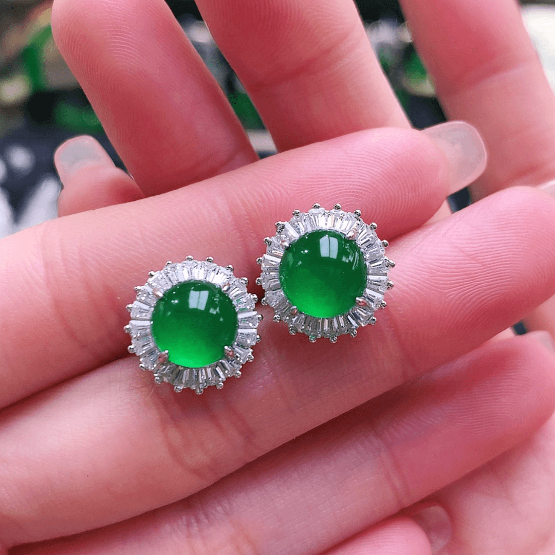 【闪购商品】玛瑙/玉髓耳钉银S925镶嵌