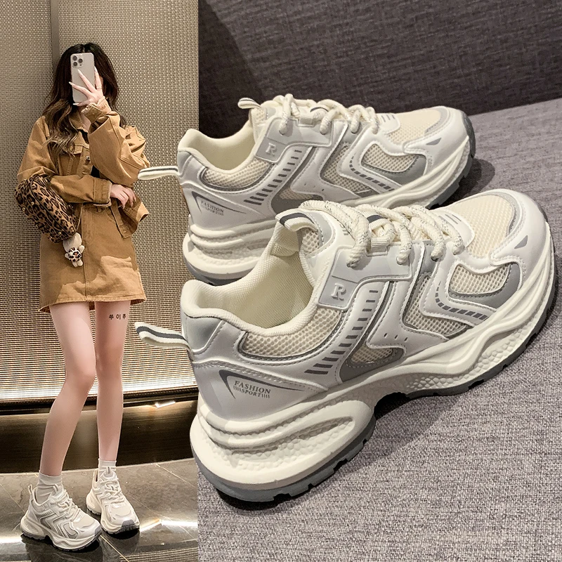 奶酷风潮流休闲秋款ins潮可爱百搭老爹鞋女