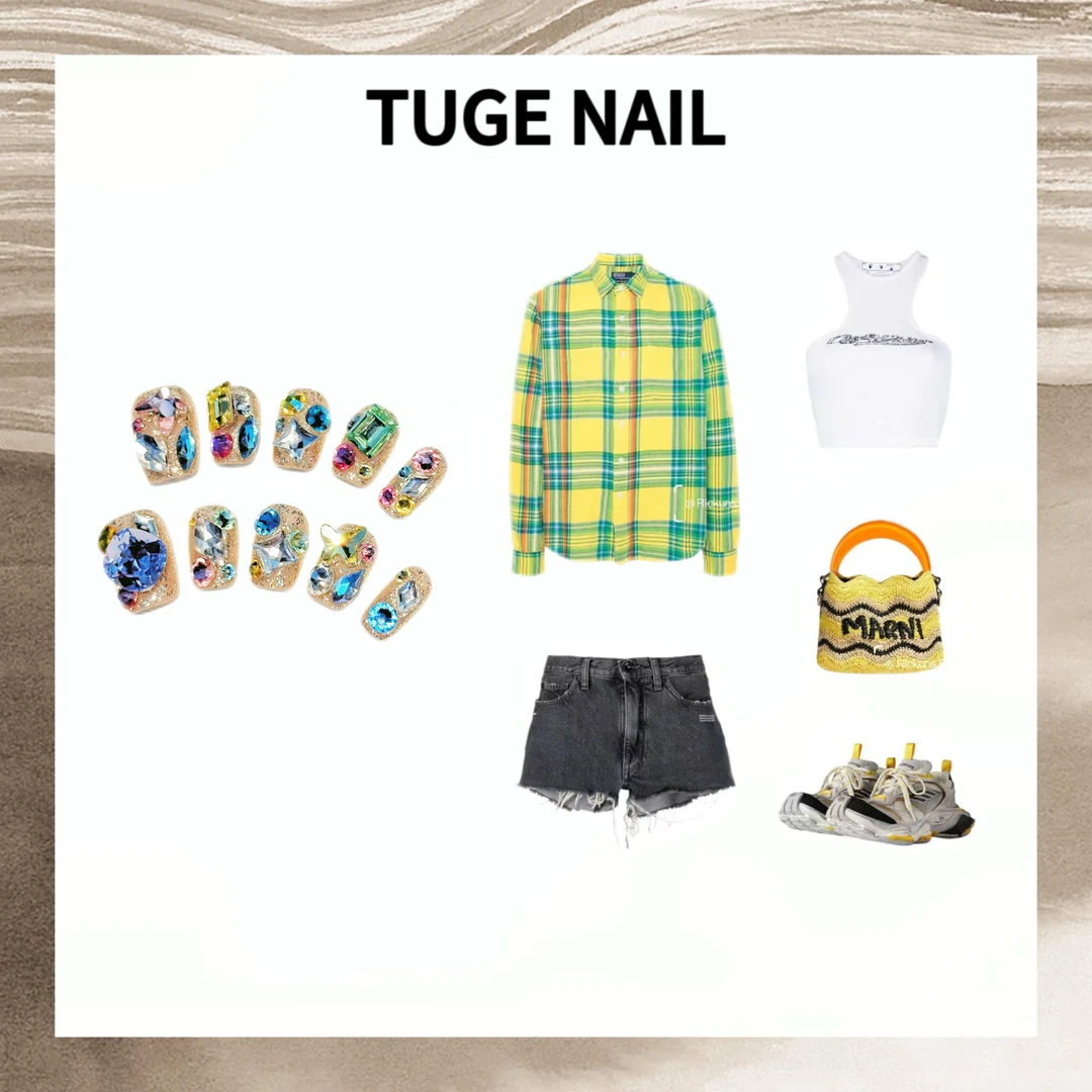 TugeNail“潘多拉”【施家全华】夏日满钻超闪美甲设计师穿戴甲-KK