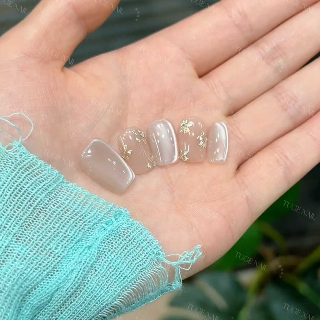 TugeNail“桂花酿”夏日清透美甲新中式国风设计师款穿戴甲MM