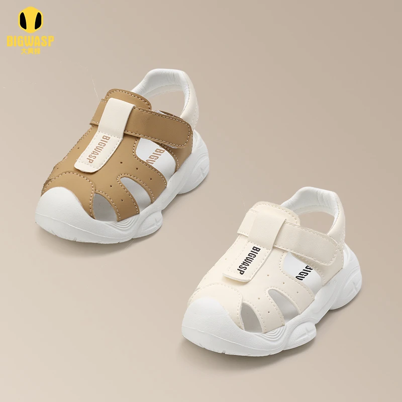 BIG WASP/大黄蜂【夏季凉鞋】新款男女宝儿童休闲软底学步机能鞋971