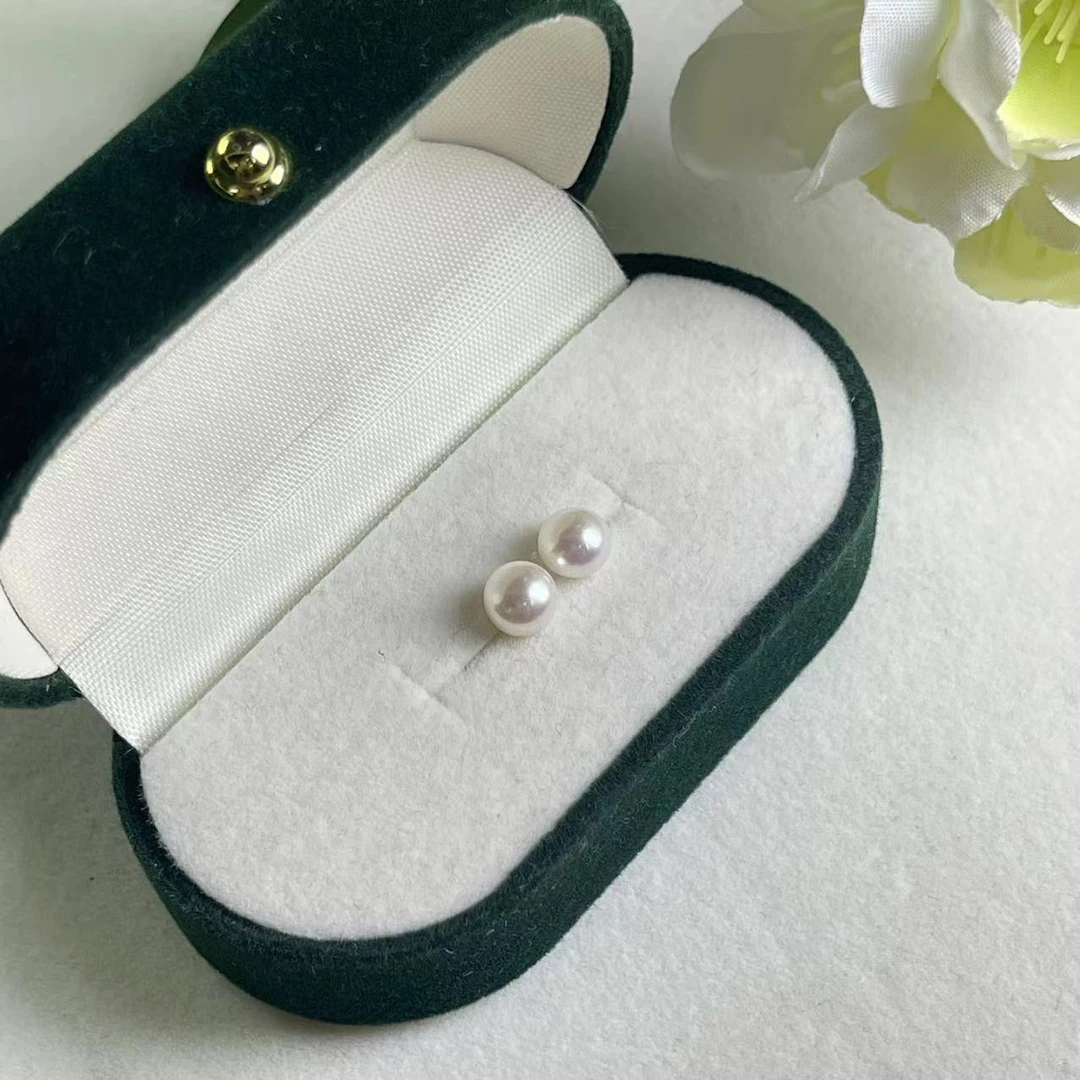 【睿泽鉴宝】S925银淡水珍珠精致耳钉 6-7mm  GS0109