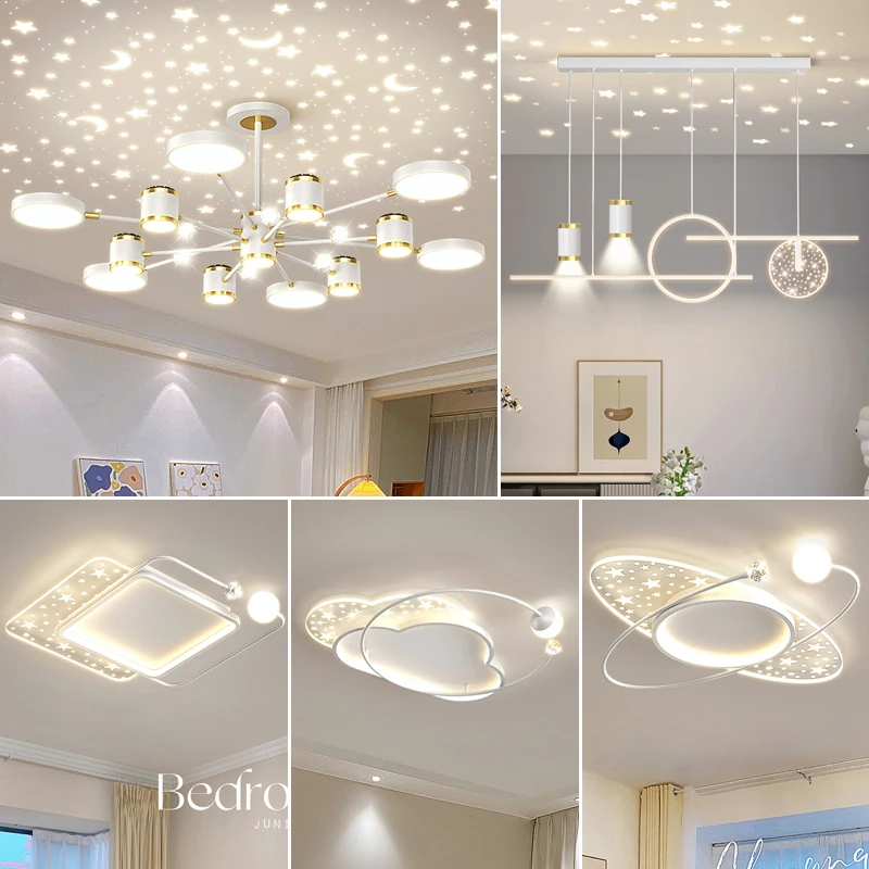 客厅吊灯现代简约2025年新款轻奢餐厅网红星空主灯具组合全屋套餐