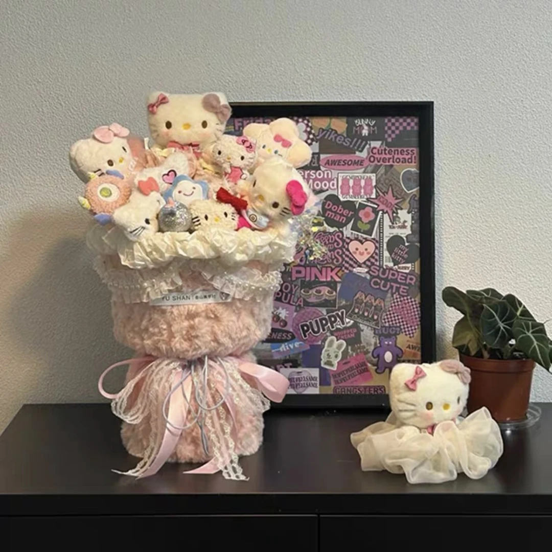 hellokitty凯蒂猫花束生日礼物女生送闺蜜女友实用高级玩偶情人节