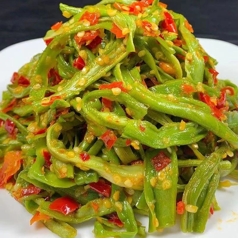 彩椒长条贡菜湖南特产即食剁椒自制下饭菜香辣开胃咸菜辣椒280g