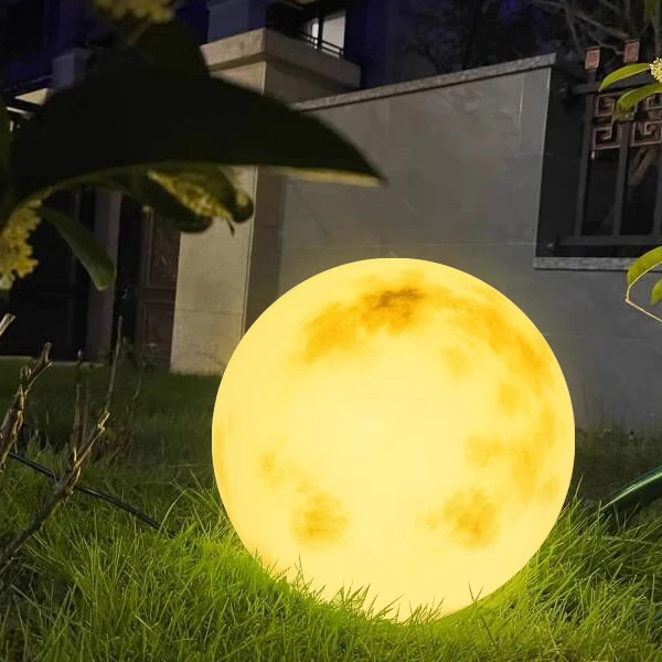 户外防水月球景观圆球灯创意落地草坪院灯别墅庭院圆形网红氛围灯