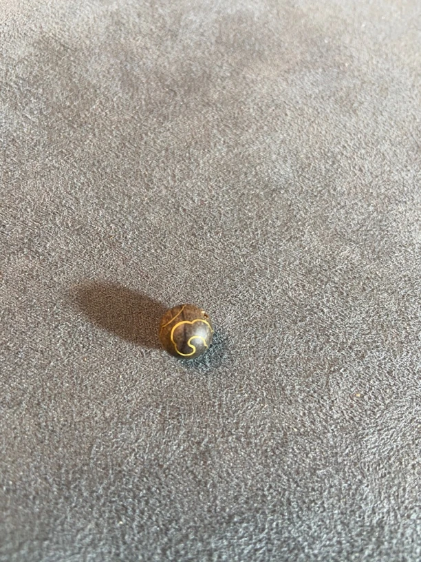 沉香单珠错金工艺～0.8