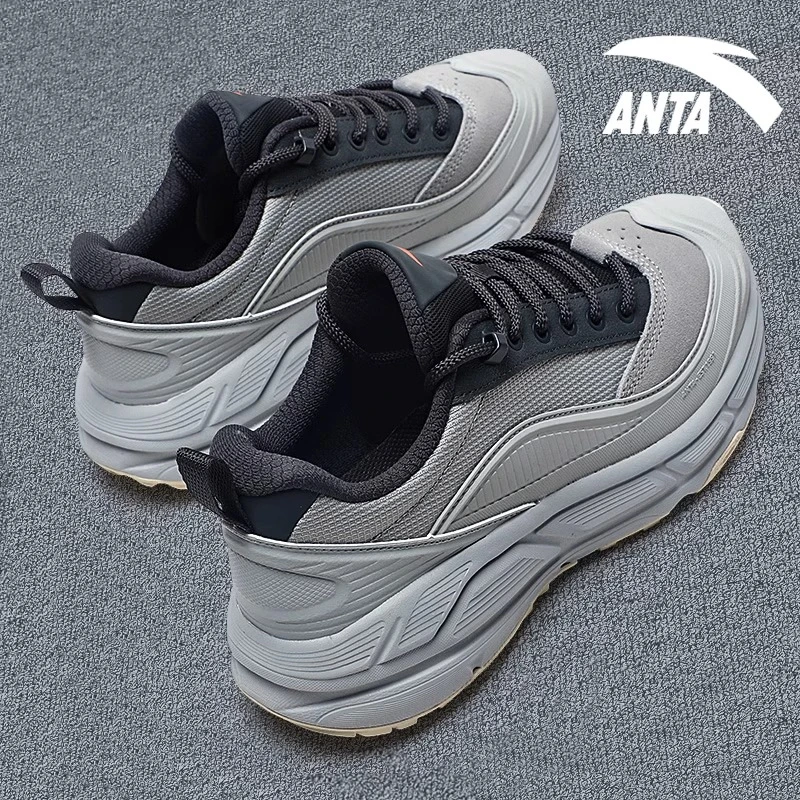 安踏户外休闲鞋男鞋2024春新款厚底踏青露营运动老爹鞋912418849