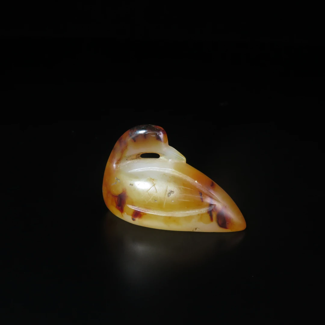 明代玛瑙鹅/MZ413222/和田玉/民族文物