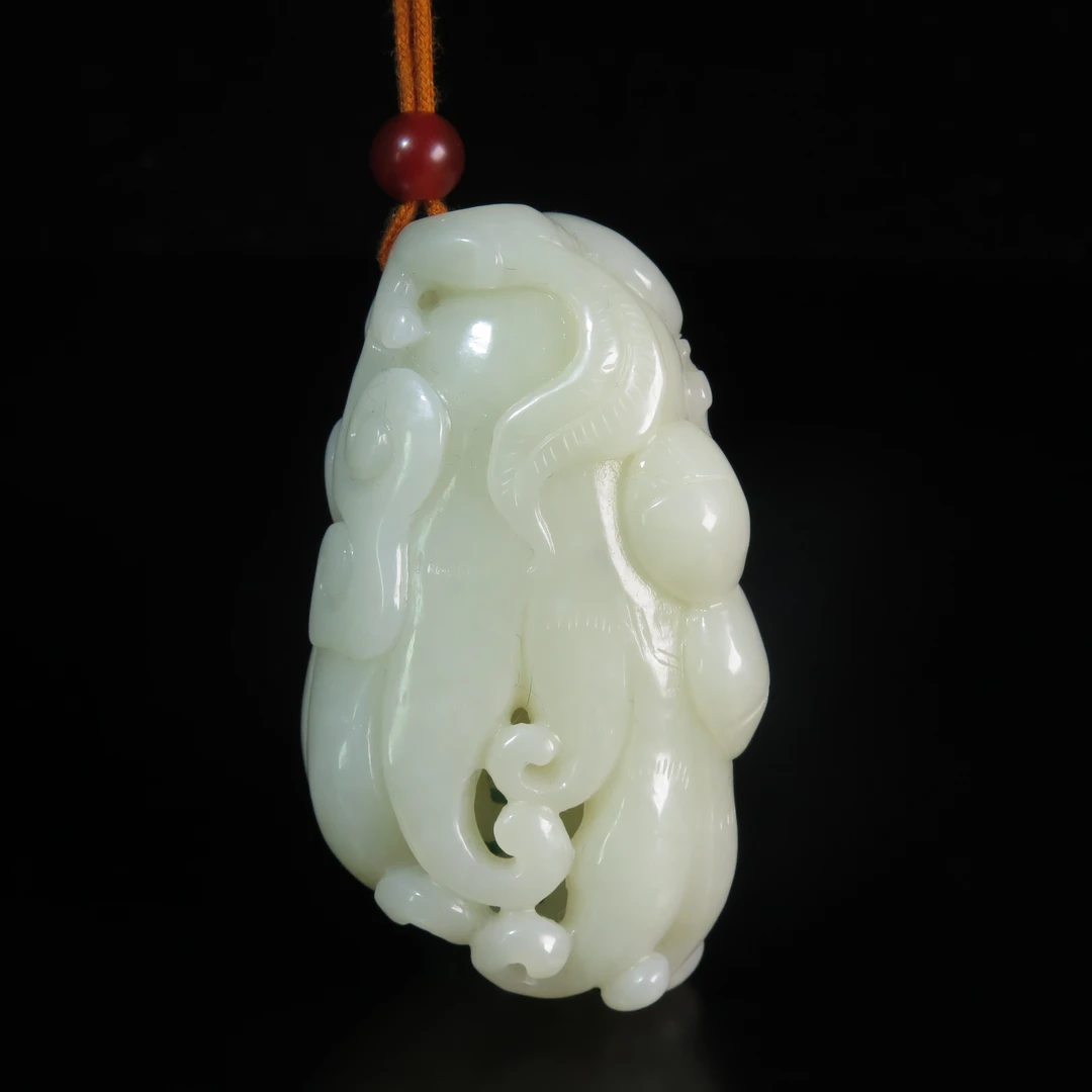 民国玉佛手瓜/MZ442705/和田玉/民族文物