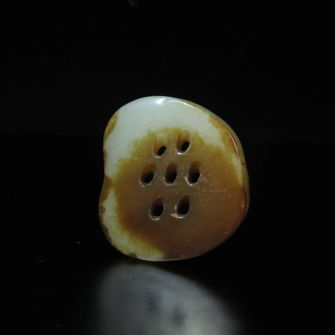 民国路路通玉藕佩/MZ504633/和田玉/民族文物