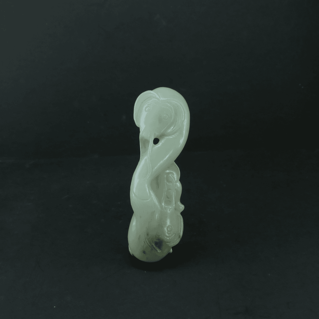 清晚期和田玉连年有余佩/MZ201768/和田玉/民族文物