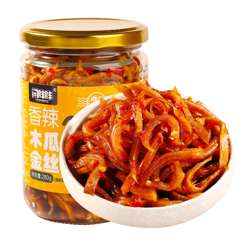 【280g*1瓶】新鲜香辣木瓜丝老坛腌制酱菜木瓜丝下饭菜脆爽罐装