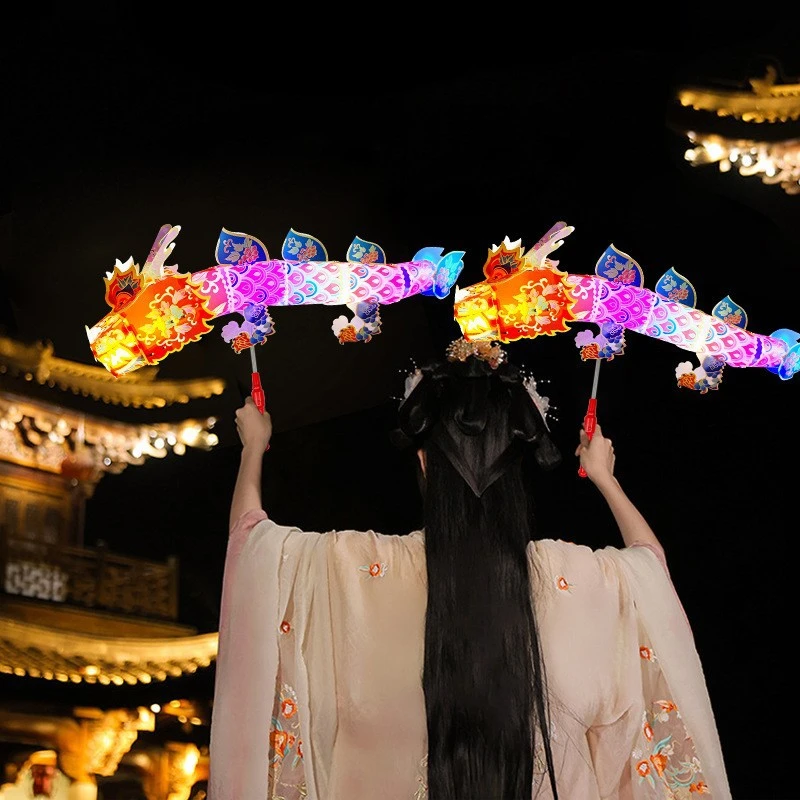 龙年灯笼舞龙灯花灯2024年新款DIY手工材料包PVC材质中秋灯笼