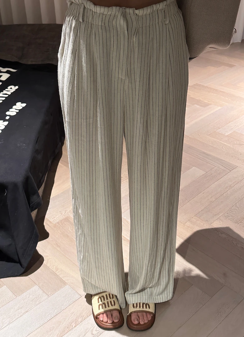 【素颜裤】夏季 条纹 休闲裤