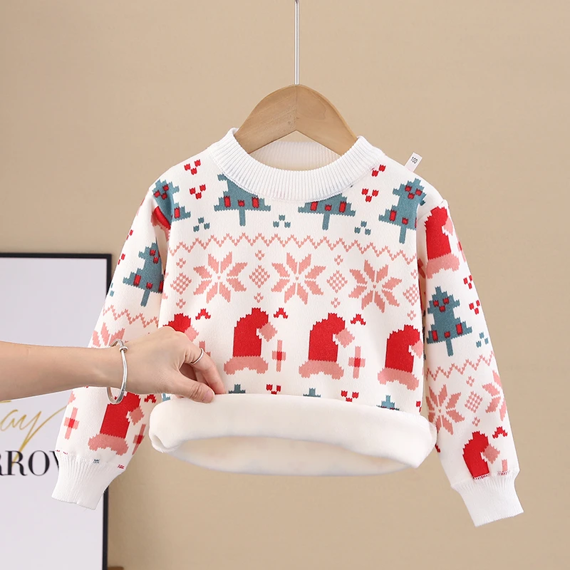 女童卫衣一体绒2025秋冬季新款儿童冬装洋气加绒上衣小女孩打底衫