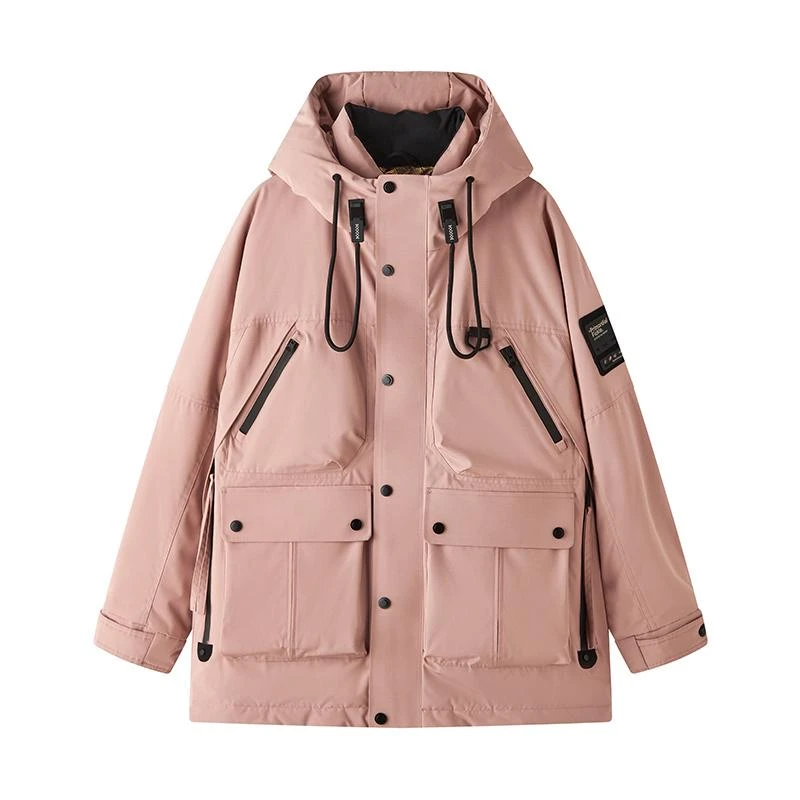 户外羽绒服男中和休闲2024冬季新款机能连帽抗风保暖外套潮