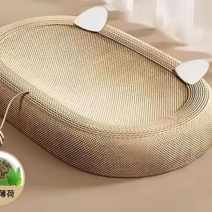 剑麻猫抓板通用耐磨不掉屑猫爪窝猫窝一体立式双层磨爪器耐抓玩具