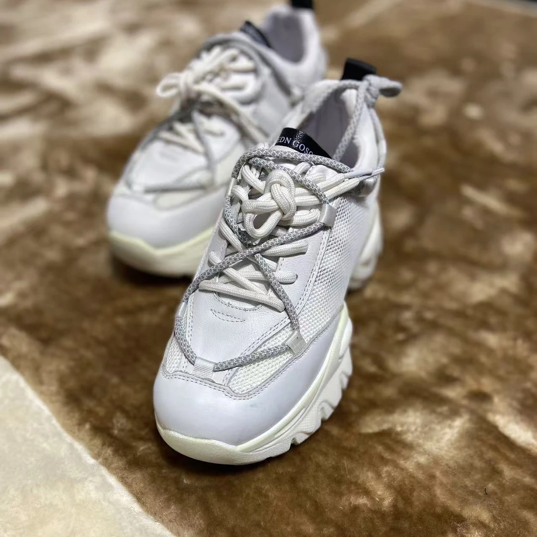 厚底增高休闲时尚圆头百搭老爹鞋同款