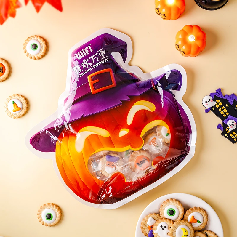 万圣节卡通小饼干搞怪手工裱花独立包装网红高颜值送人礼物零食品