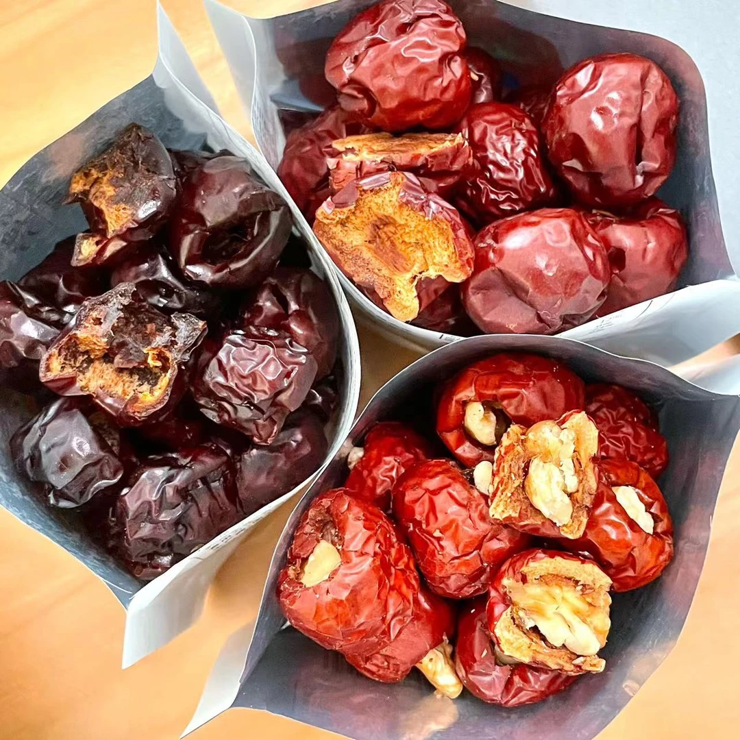 新疆五零团水果 | 吊干/蒸好吃/枣夹核桃3袋组合装【总共300g】