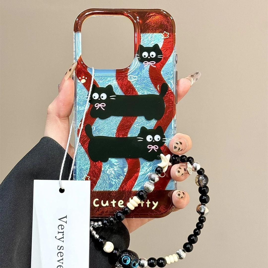 ins波浪纹狗狗适用苹果16/华为/OPPO/荣耀VIVO小米全包防摔手机壳