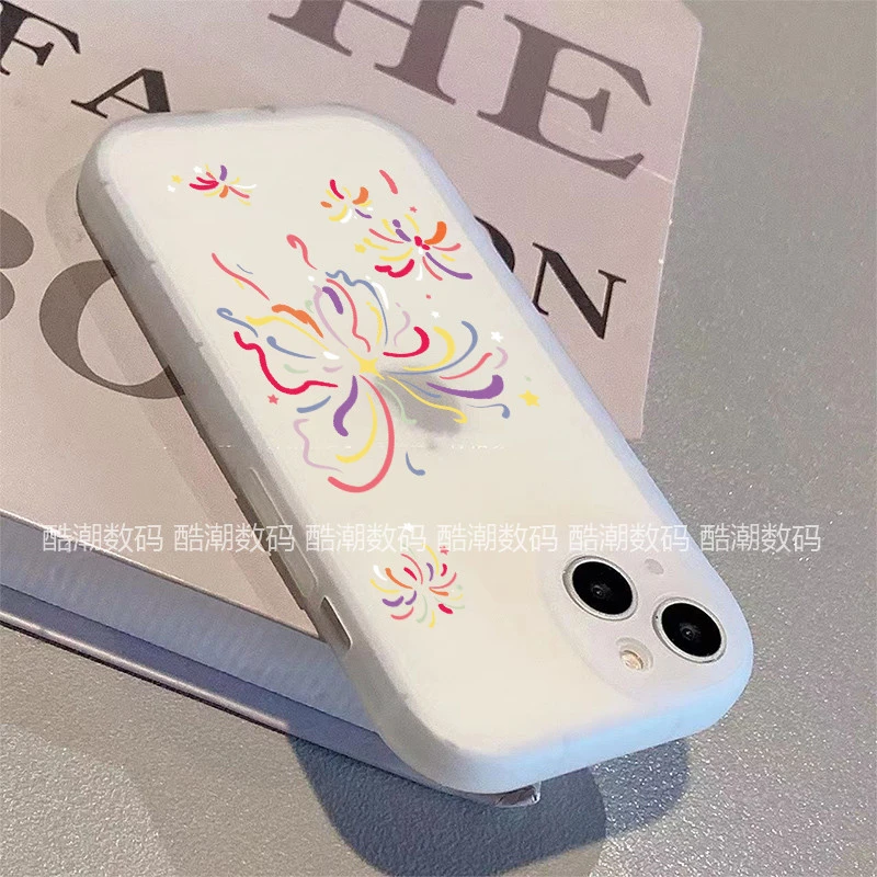 创意烟花蝴蝶适用苹果/华为/荣耀oppo/vivo/小米全包防摔手机壳