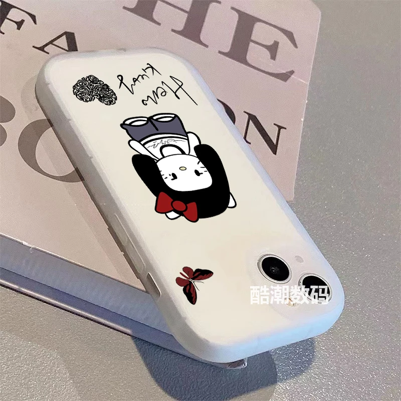 卡通蝴蝶kt猫适用苹果/华为/荣耀oppo小米红米vivo全包防摔手机壳