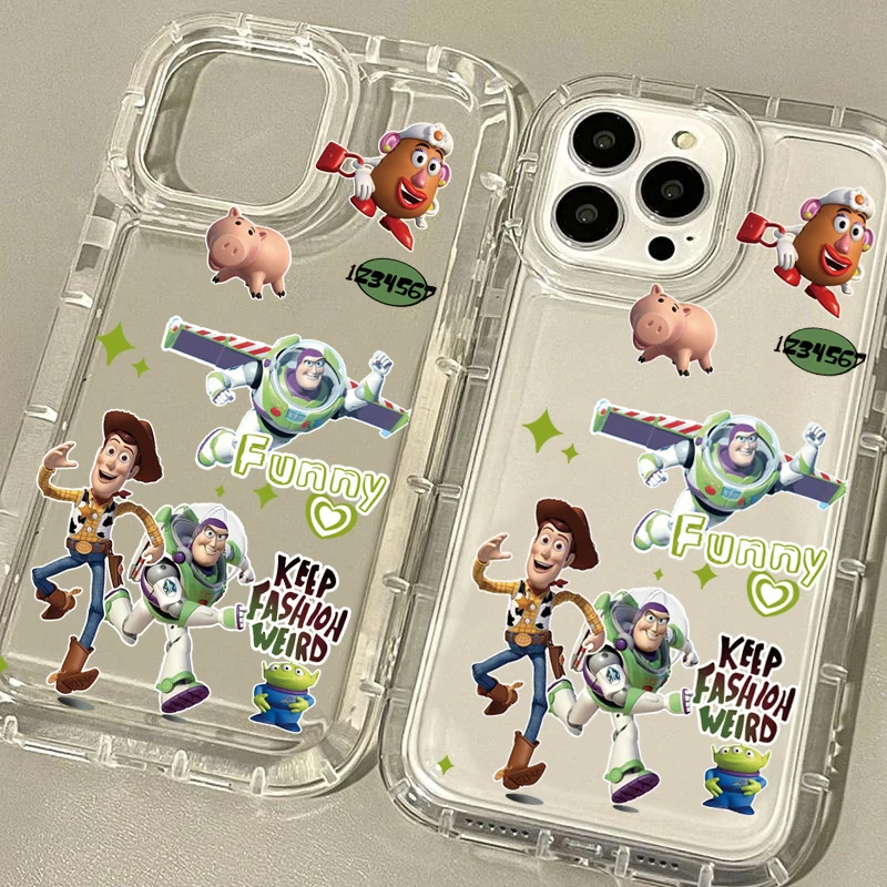 卡通玩具总动员适用苹果华为/OPPO/VIVO/小米/荣耀全包透明手机壳