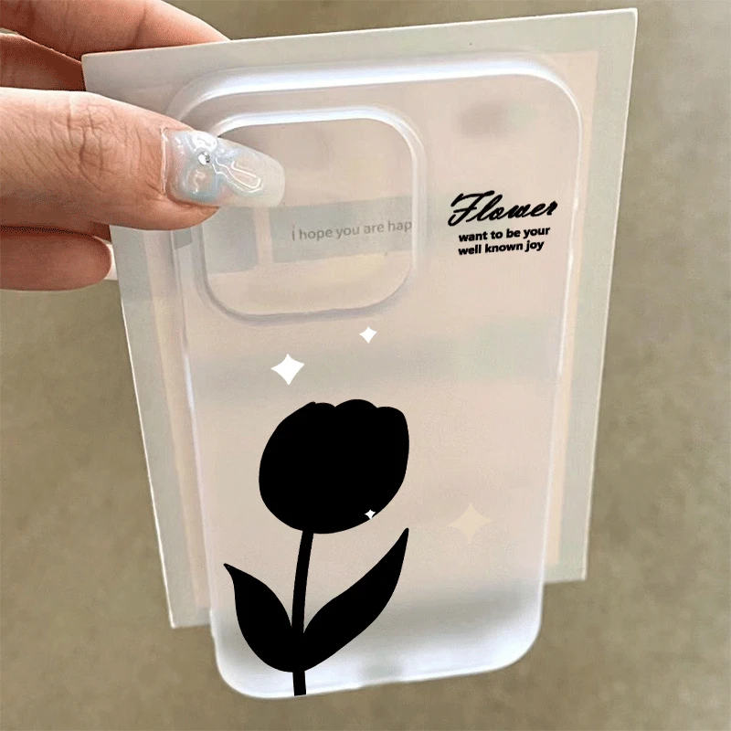 小众郁金香适用苹果/华为/荣耀oppo小米红米vivo全包防摔手机壳