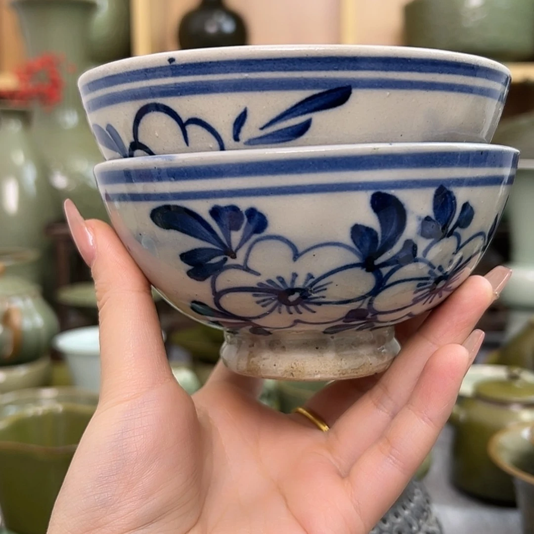 【闪购商品】瓷杯字*拍一发二兰花碗粗瓷