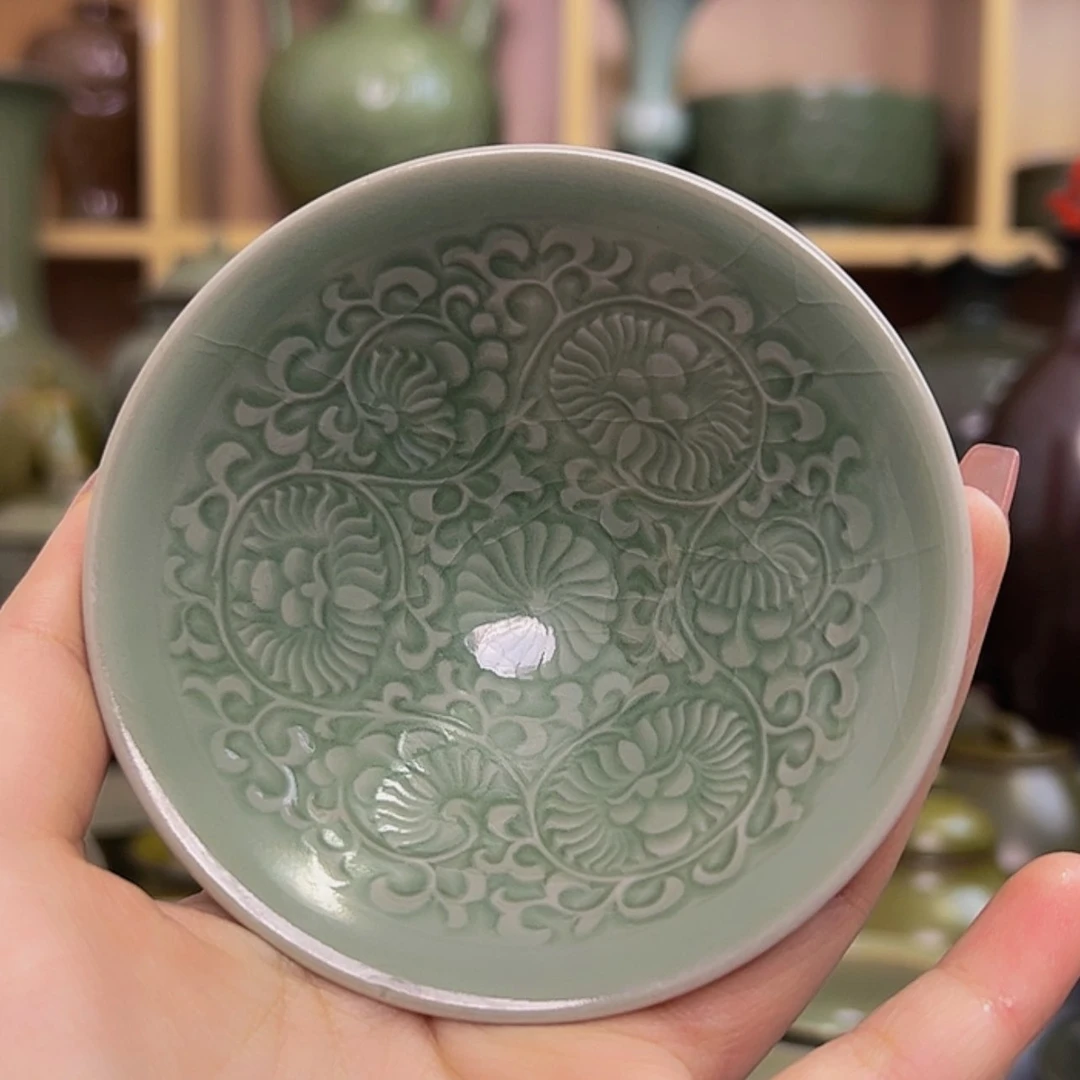 【闪购商品】瓷杯团菊斗笠微瑕福利