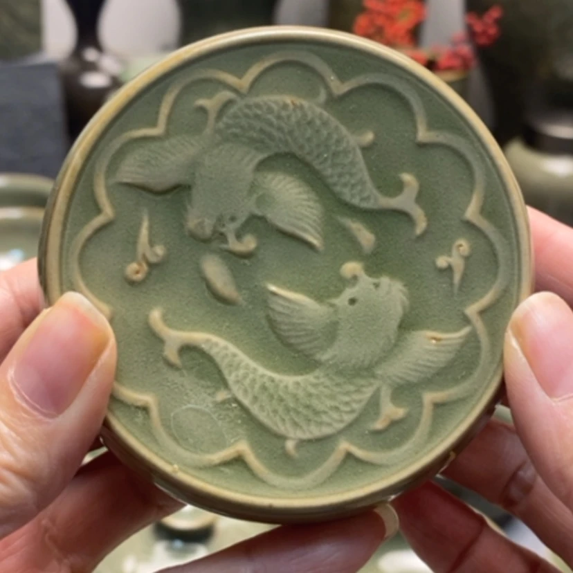 【闪购商品】瓷壶耀州窑摩羯鱼盖置微瑕福利