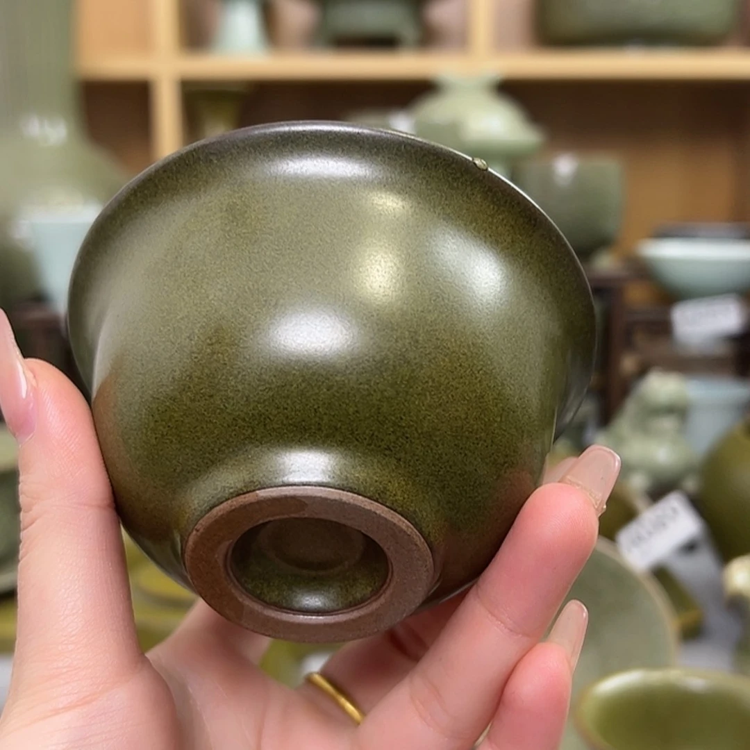 【闪购商品】陶瓷碗茶叶末釉压手杯主人杯